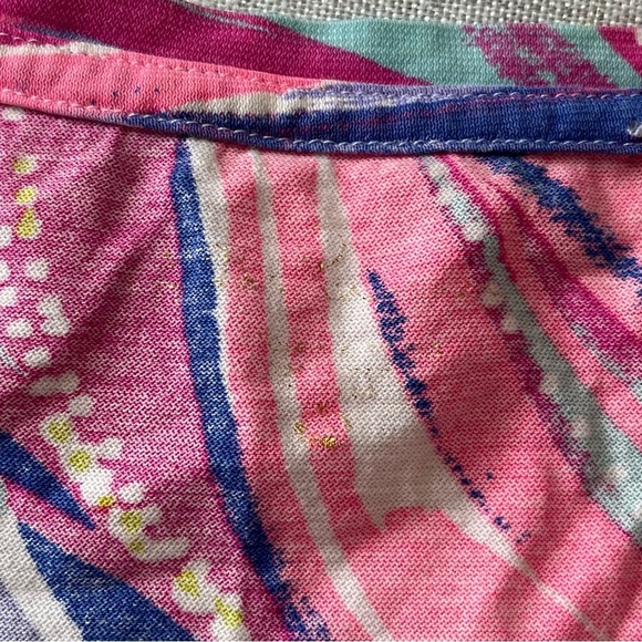 Lilly Pulitzer Sorella Top Magenta Oh My Guava Sz S - Picture 8 of 10
